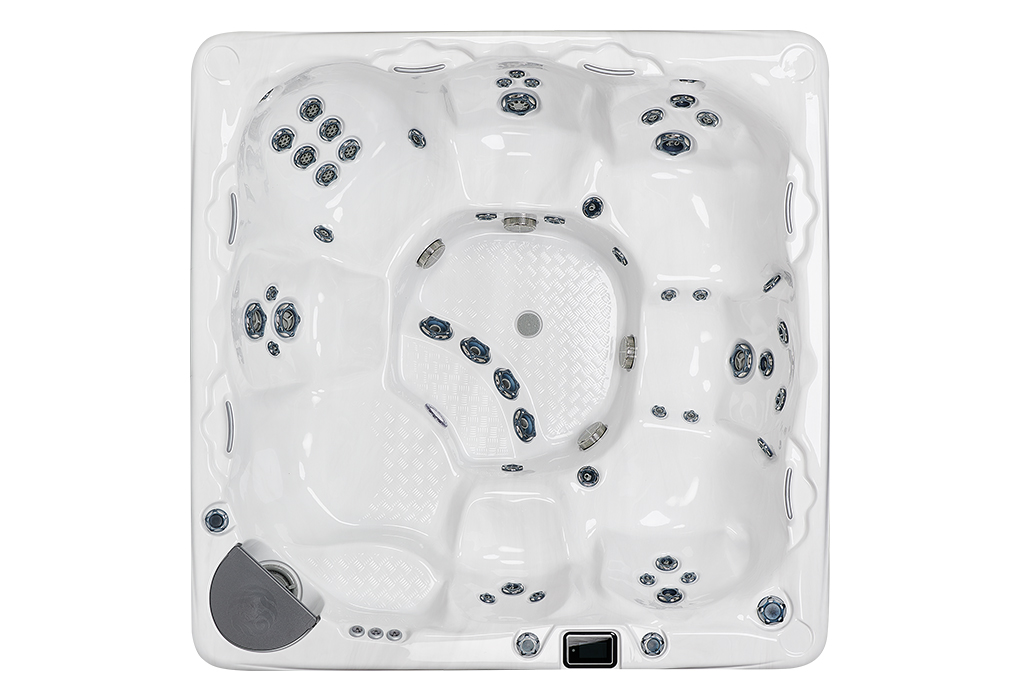 Birdseye view of beachcomber hot tub